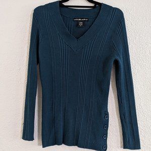 Dark teal ribbed sweater M · United States Sweaters